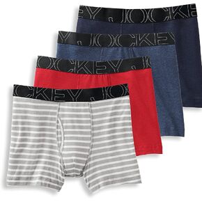 Jockey Men's Underwear ActiveBlend Boxer Brief - 4 Pack