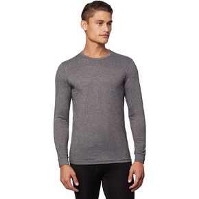 32 DEGREES Men's Lightweight Baselayer Crew Top | Long Sleeve | Form Fitting | 4-Way Stretch | Thermal