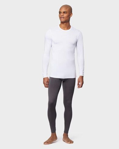 32 DEGREES Men's Lightweight Baselayer Crew Top | Long Sleeve | Form Fitting | 4-Way Stretch | Thermal in Saudi Arabia