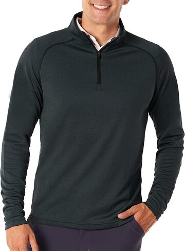 Royal & Awesome Quarter Zip Golf Pullovers for Men 1/4 Zip Pullover, Grey Golf Sweater for Men, Mens Quarter Zip Pullover Men in Kuwait