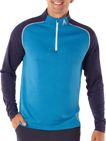 Royal & Awesome Quarter Zip Golf Pullovers for Men 1/4 Zip Pullover, Grey Golf Sweater for Men, Mens Quarter Zip Pullover Men in Kuwait