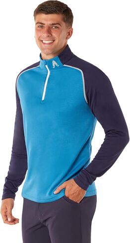 Royal & Awesome Quarter Zip Golf Pullovers for Men 1/4 Zip Pullover, Grey Golf Sweater for Men, Mens Quarter Zip Pullover Men in Kuwait