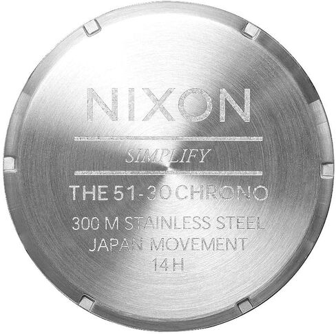 Nixon 51-30 Chrono. 100m Water Resistant Men’s Watch (XL 51mm Watch Face/ 25mm Stainless Steel Band) in Saudi Arabia
