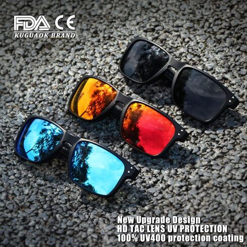 KUGUAOK Polarized Square Sunglasses For Men and Women Matte Finish Sun Glasses UV Protection Glasses in Saudi Arabia