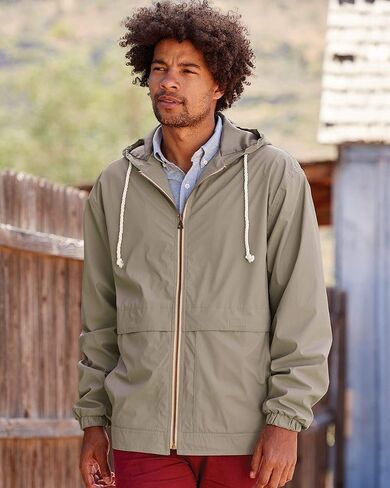 Weatherproof Vintage Hooded Rain Jacket M Khaki in Saudi Arabia