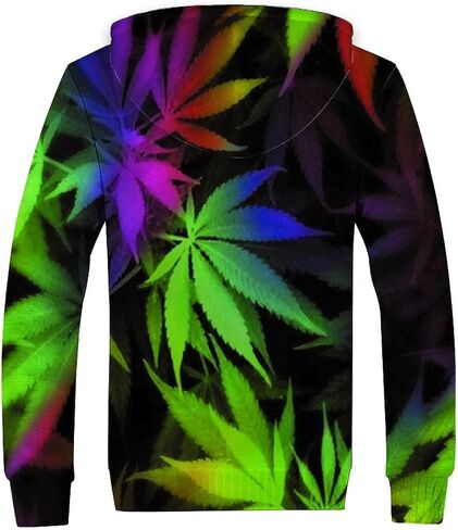 Frcavbin Men's Zip Up Hoodie Heavyweight Winter Sweatshirt Fleece Sherpa Lined Warm Jacket for Men Women S-3XL in Saudi Arabia