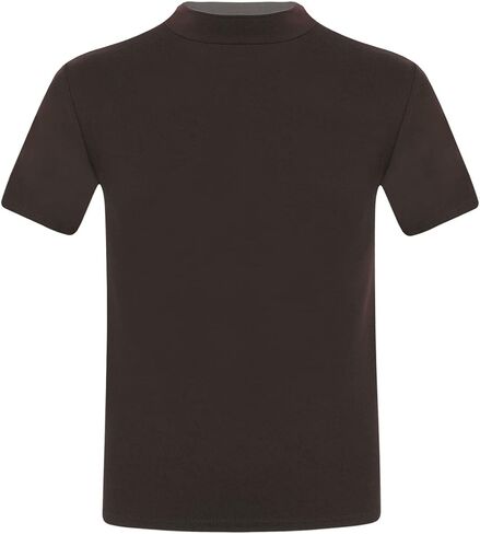 JEATHA Mens Mock Turtleneck Pullover T-Shirt Top Short Sleeve Solid Undershirt Base Layer Undershirt in Saudi Arabia