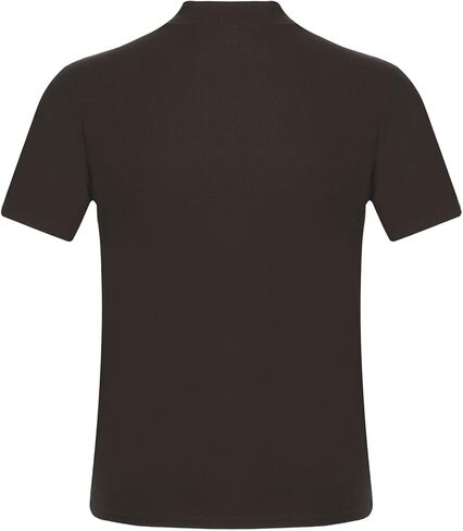 JEATHA Mens Mock Turtleneck Pullover T-Shirt Top Short Sleeve Solid Undershirt Base Layer Undershirt in Saudi Arabia