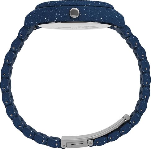 Timex Men's Waterbury Ocean x Peanuts 41mm Watch - Blue Bracelet Blue Dial Blue Case in Kuwait