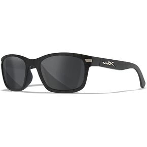 Wiley X Helix Sunglasses, Safety Glasses for Men and Women, UV Eye Protection for Shooting, Fishing, Biking, and Extreme Sports, Matte Black Frames, Smoke Grey Tinted Lenses in Saudi Arabia