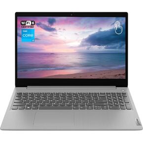 Lenovo Ideapad 3 Laptop, 15.6" HD Touchscreen, Intel Core i3-1115G4 Processor, 20GB RAM, 512GB SSD, HDMI, Webcam, Wi-Fi 6, Bluetooth, Windows 11 Home, Grey in Kuwait