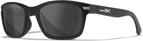 Wiley X Helix Sunglasses, Safety Glasses for Men and Women, UV Eye Protection for Shooting, Fishing, Biking, and Extreme Sports, Matte Black Frames, Smoke Grey Tinted Lenses in Saudi Arabia
