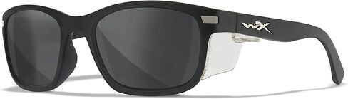 Wiley X Helix Sunglasses, Safety Glasses for Men and Women, UV Eye Protection for Shooting, Fishing, Biking, and Extreme Sports, Matte Black Frames, Smoke Grey Tinted Lenses in Saudi Arabia
