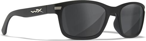Wiley X Helix Sunglasses, Safety Glasses for Men and Women, UV Eye Protection for Shooting, Fishing, Biking, and Extreme Sports, Matte Black Frames, Smoke Grey Tinted Lenses in Saudi Arabia