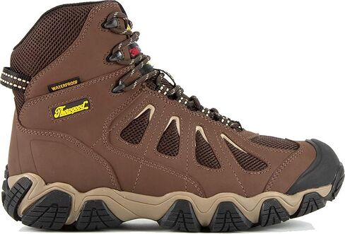 Thorogood Crosstrex 6" Insulated Waterproof Hiking Boots for Men - Breathable Premium Leather and Mesh with Comfort Insole and Athletic Traction Outsole; ASTM Rated in Saudi Arabia