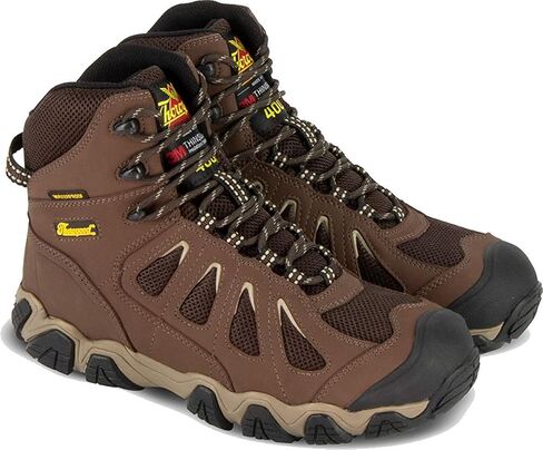 Thorogood Crosstrex 6" Insulated Waterproof Hiking Boots for Men - Breathable Premium Leather and Mesh with Comfort Insole and Athletic Traction Outsole; ASTM Rated in Saudi Arabia