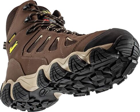 Thorogood Crosstrex 6" Insulated Waterproof Hiking Boots for Men - Breathable Premium Leather and Mesh with Comfort Insole and Athletic Traction Outsole; ASTM Rated in Saudi Arabia