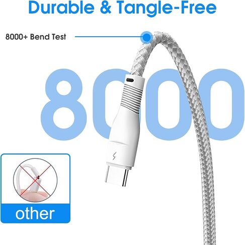 كيبل شحن طويل بطول 10 قدم من USB-C الى USB C، كيبل شحن طويل لسامسونج جالكسي S22/S22 بلس/S22 الترا/S21/S21 FE/A52 5G/A71 5G/A53، تاب S7/S7+/S8/S7 FE، بكسل 6/6 برو/4A 5G/5 5A 3A 4XL 6 شحن سريع شحن سريع in Saudi Arabia