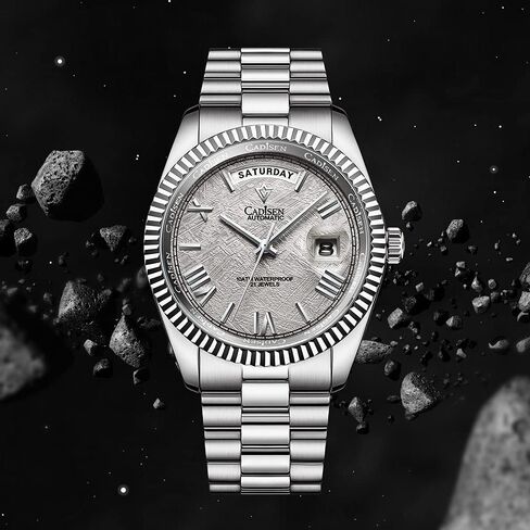 CADISEN Men Automatic Mechanical Watch Business Waterproof MIYOTA 8285 Movement Mens Wristwatch in Saudi Arabia
