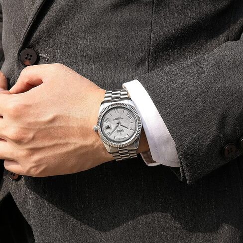 CADISEN Men Automatic Mechanical Watch Business Waterproof MIYOTA 8285 Movement Mens Wristwatch in Saudi Arabia