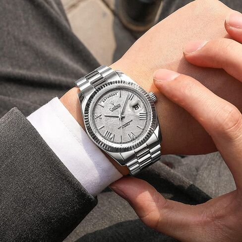 CADISEN Men Automatic Mechanical Watch Business Waterproof MIYOTA 8285 Movement Mens Wristwatch in Saudi Arabia