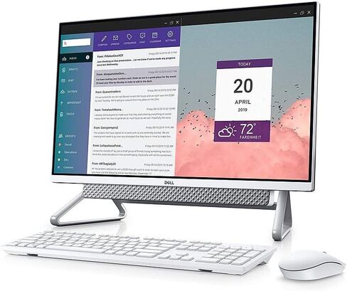 Dell Inspiron 7000 7700 AIO, 27-inch FHD Infinity Touch All in One Desktop, Intel Core i7-1165G7, 16GB RAM, 1TB HDD + 512GB SSD, GeForce MX330, Pop-up Webcam, Windows 10 Home - Silver (Latest Model) in Saudi Arabia
