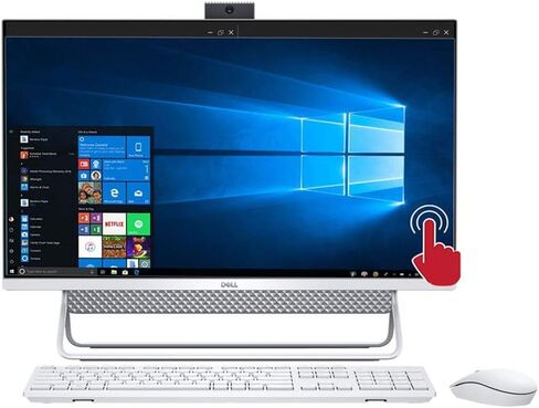 Dell Inspiron 7000 7700 AIO, 27-inch FHD Infinity Touch All in One Desktop, Intel Core i7-1165G7, 16GB RAM, 1TB HDD + 512GB SSD, GeForce MX330, Pop-up Webcam, Windows 10 Home - Silver (Latest Model) in Saudi Arabia