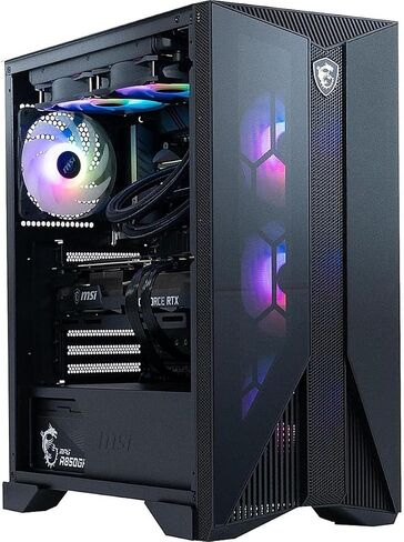 MSI Aegis RS (Tower) Gaming Desktop, Intel Core i9-12900KF, GeForce RTX 3080 Ti, 32GB Memory (Dual-CHL), 2TB SSD + 2TB HDD, WiFi 6E, Liquid Cooling, USB Type-C, VR-Ready, Windows 11 Home (12TF-253US) in Saudi Arabia