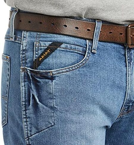 Ariat ذكر حديد التسليح M4 مريح DuraStretch Edge Boot Cut Jean Maritime 31W x 38L in Kuwait