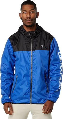 U.S. POLO ASSN. USPA Color-Block Windbreaker in Saudi Arabia