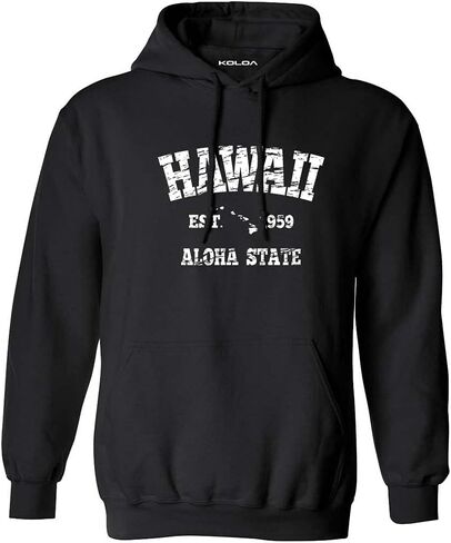 Vintage Hawaiian Islands Logo Hoodies - Hooded Sweatshirts. In Sizes S-5XL in Saudi Arabia