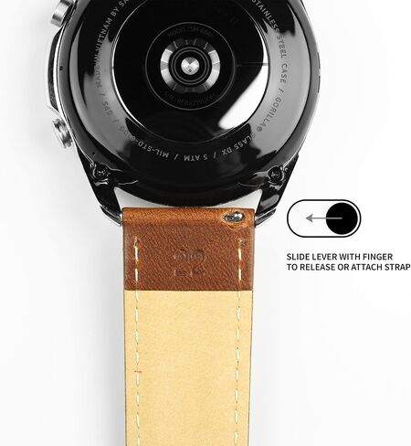 Barton Racing & Rally Horween Leather Straps with Integrated Quick Release Spring Bars - Standard Length fits Wrists 5" to 8"-18mm, 19mm, 20mm, 21mm, 22mm, 23mm & 24mm Watch Bands - Choose Strap Color & Width in Kuwait