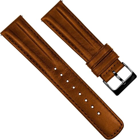 Barton Racing & Rally Horween Leather Straps with Integrated Quick Release Spring Bars - Standard Length fits Wrists 5" to 8"-18mm, 19mm, 20mm, 21mm, 22mm, 23mm & 24mm Watch Bands - Choose Strap Color & Width in Kuwait