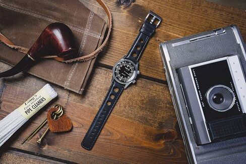 أحزمة جلدية من Barton Racing & Rally Horween مع قضبان زنبركية مدمجة سريعة التحرير - الطول القياسي يناسب المعصم من 5 إلى 8 بوصة - 18 مم، 19 مم، 20 مم، 21 مم، 22 مم، 23 مم و24 مم - اختر لون الحزام وعرضه in Kuwait