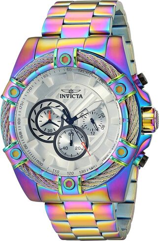 Invicta Men's Bolt Stainless Steel Quartz Watch with Stainless-Steel Strap, Multi, 26 (Model: 25520) in Saudi Arabia