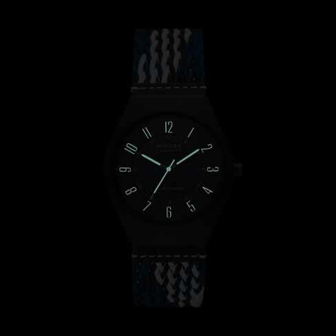 Skagen Grenen Solar-Powered Watch with Leather or Steel Mesh Band in Saudi Arabia