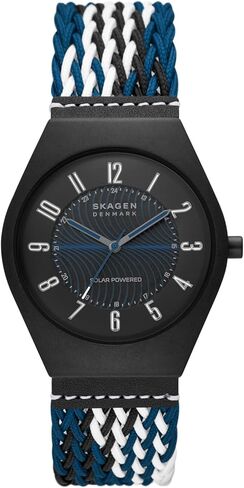 Skagen Grenen Solar-Powered Watch with Leather or Steel Mesh Band in Saudi Arabia