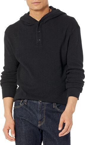 Lucky Brand Men's Long Sleeve Cotton Thermal Hoodie in Saudi Arabia