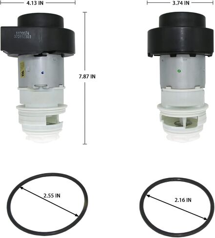 Parheaps 154844301 Dishwasher Circulation Pump Motor with Two New O-Ring Seals Replace 154488001 154594201 AP5272221, Compatible Frigidaire Kenmore Crosley Electrolux Kelvinator - 3 Years Warranty in Saudi Arabia