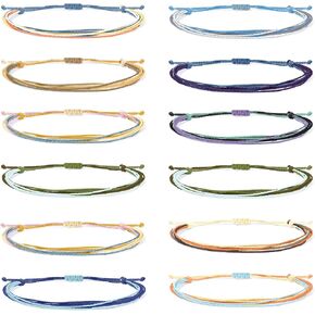 String Bracelets for Teen Girls Ocean Wave Bracelets Pack Waterproof Aesthetic Surfer Bracelets Anklets for Summer Beach Boho Beaded Handmade Bracelets Adjustable Braided Friendship Bracelets for Birthday Gifts in Saudi Arabia
