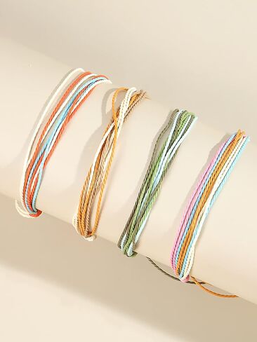 String Bracelets for Teen Girls Ocean Wave Bracelets Pack Waterproof Aesthetic Surfer Bracelets Anklets for Summer Beach Boho Beaded Handmade Bracelets Adjustable Braided Friendship Bracelets for Birthday Gifts in Kuwait