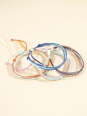 String Bracelets for Teen Girls Ocean Wave Bracelets Pack Waterproof Aesthetic Surfer Bracelets Anklets for Summer Beach Boho Beaded Handmade Bracelets Adjustable Braided Friendship Bracelets for Birthday Gifts in Kuwait
