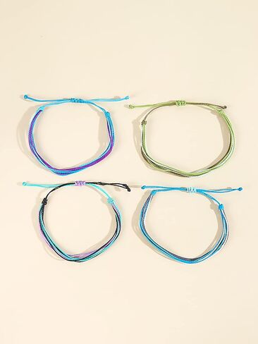 String Bracelets for Teen Girls Ocean Wave Bracelets Pack Waterproof Aesthetic Surfer Bracelets Anklets for Summer Beach Boho Beaded Handmade Bracelets Adjustable Braided Friendship Bracelets for Birthday Gifts in Kuwait