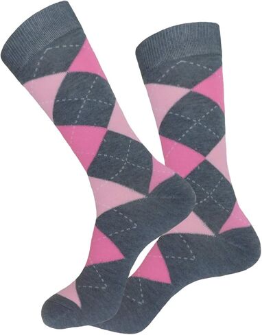 MENS ARGYLE DRESS SOCKS GROOMSMEN WEDDING 3-PAIRS 10-13 PINK - PURPLE - CHRISTMAS RED in Kuwait