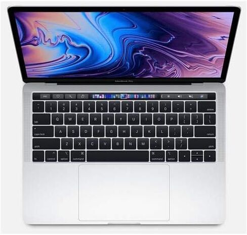 Mid 2018 Apple MacBook Pro Touch Bar with 2.7GHz Quad-Core Intel Core i7 (13.3 inches, 16GB RAM, 512GB SSD) Silver (Renewed) in Kuwait