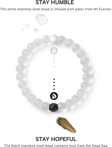 Lokai Silicone Beaded Bracelet for Women & Men, Artist Collection - James Goldcrown Hearts, (Large, 7 Inch Circumference) - Halloween Silicone Bracelet Slides-On, Comfortable Fit in Kuwait