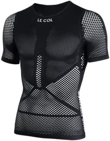 LE COL Unisex Pro Mesh Short Sleeve Base Layer | Breathable Cycling Undershirt | Light, Quick Dry, Snug Fit | XS - XXL in Kuwait