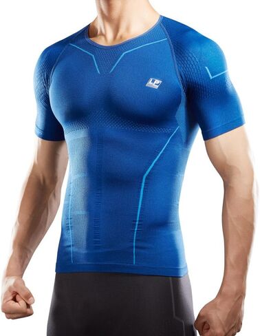 LP SUPPORT ARM2301Z Men's AIR Compression Short Workout Fitness Top Base Layer in Saudi Arabia