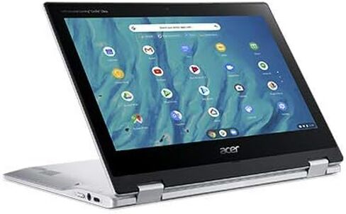 2021 Acer Convertible 2-in-1 Chromebook-11.6 بوصة HD IPS تعمل باللمس، معالج MediaTek ثماني النواة يصل إلى 2.0 جيجا هرتز، ذاكرة وصول عشوائي 4 جيجا بايت، 32 جيجا بايت eMMC SSD، بلوتوث، نظام تشغيل Chrome (متجدد) in Kuwait