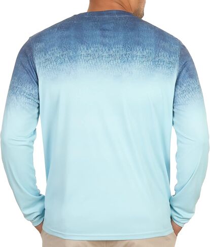 The American Outdoorsman Men's Lightweight UV Sun Protection Long Sleeve Graphic Shirt in Kuwait